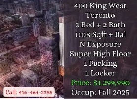 400 King West | 3 Bed 2 Bath | $1,299,990 Image# 1