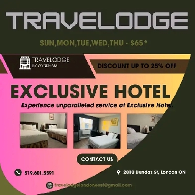 Hotel room for rent for week days only at $65 Image# 1