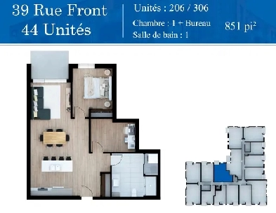 FRONT - 1BD DEN Apartment for Rent Image# 1