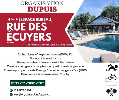 Grand 4 1/2   espace bureau disponible pour juillet & septembre! Image# 10