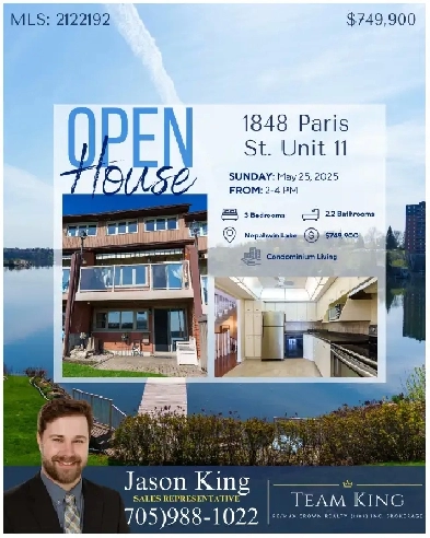❗ OPEN HOUSE ALERT❗Waterfront Condominium-Sudbury Image# 1