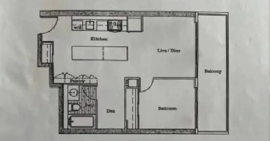 1 Bedroom   Den, Washroom, parking. Image# 3
