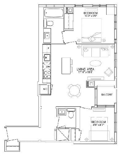 1 YORKVILLE AVE -  2BED/2BATH CONDO FOR RENT DOWNTOWN TORONTO Image# 6