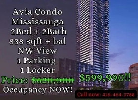 Avia Condo | 2 Bed 2 Bath | 838 SQFT | $599,990 | Mississauga Image# 1