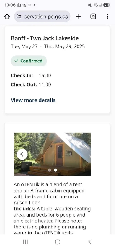 Banff oTENTik Cabin by two jack lake Image# 1