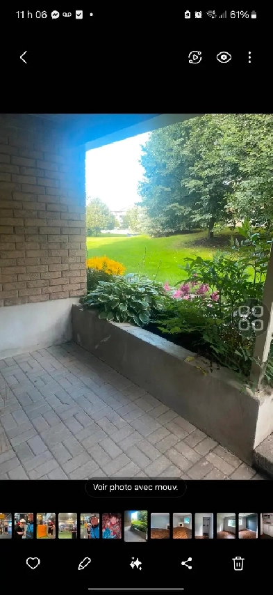 Condo 3 1/2 semi-meublé à Gatineau 1350 $ Image# 5