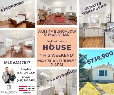 Varsity Bungalow - Short Walk to C-Train - 5 bed/2.5 bath Image# 1