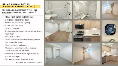 Lake Community: 2Bed/1Bath with Internet - Basement Suite Image# 6