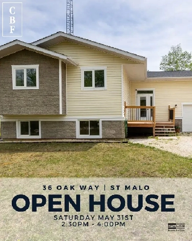 OPEN HOUSE, SATURDAY, MAY 31, 2:30-4 | 36 Oak Way, St Malo Image# 1