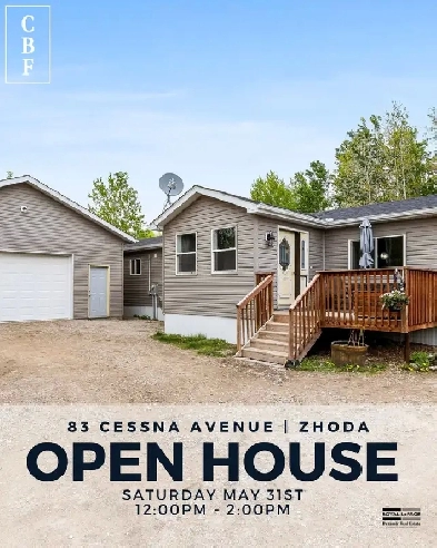 OPEN HOUSE, SATURDAY, MAY 31, 12-2 | 83 Cessna Ave, Zhoda Image# 1