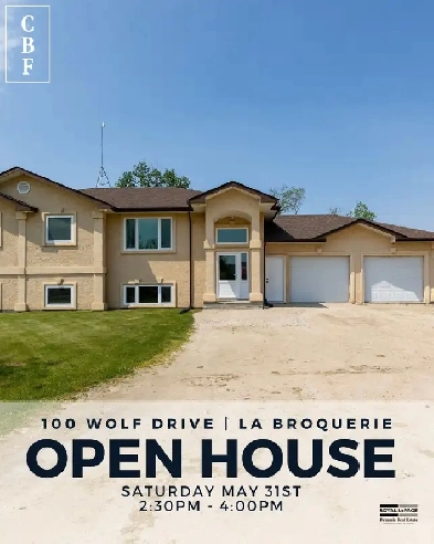 OPEN HOUSE, SAT, MAY 31, 2:30-4 | 100 Wolf Drive, La Broquerie Image# 1