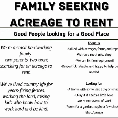 family seeking acreage/farm Image# 1