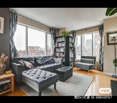 Sunny BIG furnished 2 bedrooms downtown Montreal Image# 1