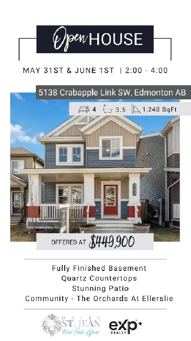 OPEN HOUSE TODAY 2pm-4pm (Orchards at Ellerslie) Image# 1
