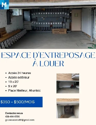 Espace d'entreposage à louer Image# 1