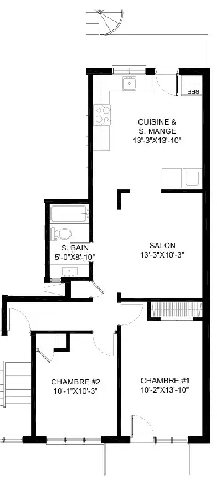 Apt 4 1/2 near St-Michel Metro Station Image# 1