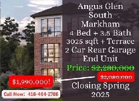 Angus Glen South | 4 Bed 3.5 Bath | $290K Price Drop! Image# 1