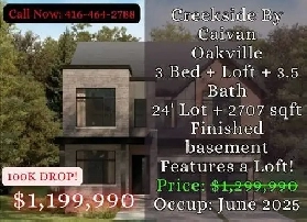 $100K Price Drop! Oakville Townhouse | 3 Bed   Loft | 2707 SQFT Image# 1