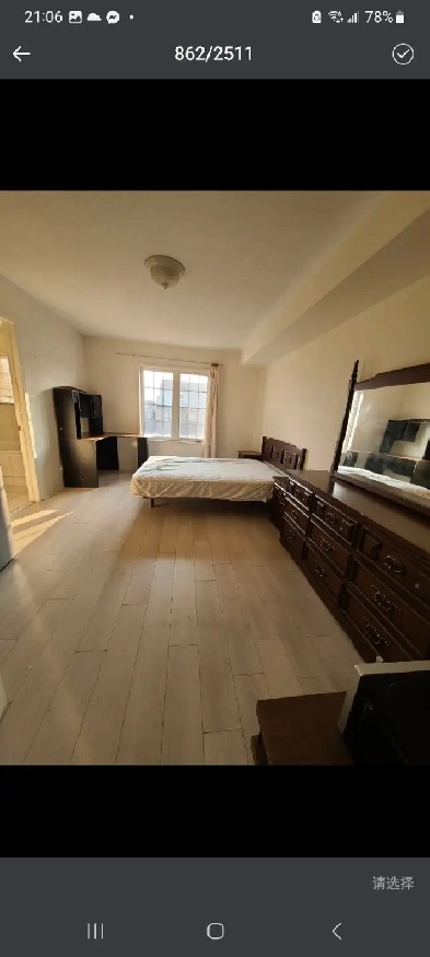 Master bedroom.Minutes Walk Finch west subway, York U campus Image# 4