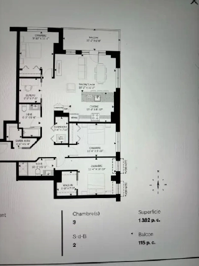 condo à louer 5 1/2 Image# 7