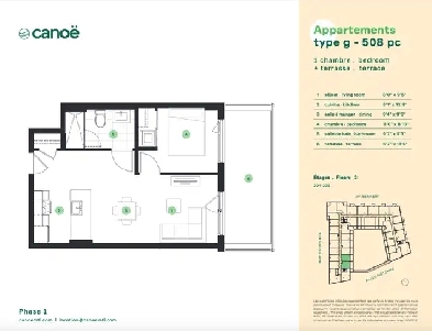 3.5 tout inclus Hochelaha-Maisonneuve Image# 1