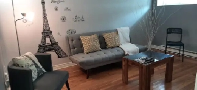 3 et demi meublé tout inclus location court terme Image# 1