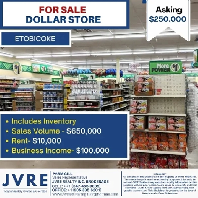 Dollar Store for Sale in Etobicoke Image# 1