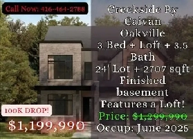 $100K Price Drop! Oakville Townhouse | 3 Bed   Loft | 2707 SQFT Image# 1