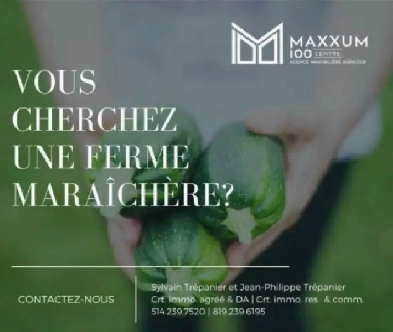 Cherchez-vous une ferme maraîchère, une maison Image# 1