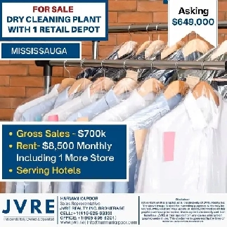Dry Clean Plant For Sale - Mississauga Image# 1