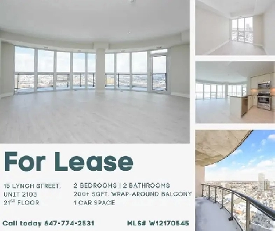 2 Bed, 2 Bath Condo w/ Huge Balcony – Downtown Brampton Image# 5