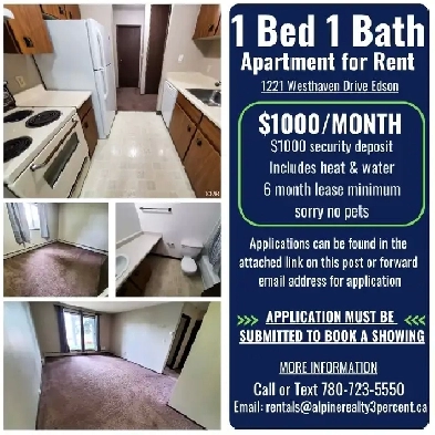 1 Bed 1 Bath Apartment for Rent in Edson Image# 1