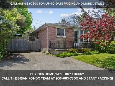 AJAX BUNGALOW WITH 2 BEDROOM BASEMENT APARTMENT!  JUST $739000 Image# 1