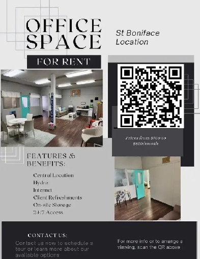Office space for rent in St Boniface Image# 1
