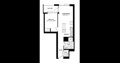 Daniels Square One | 1 Bed 1 Bath   Parking   Locker | $529,990 Image# 1