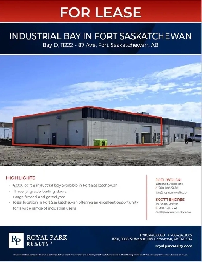 INDUSTRIAL BAY IN FORT SASKATCHEWAN Image# 2