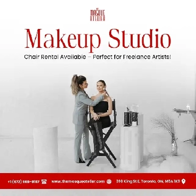 Makeup Studio Chair Rental Available – Perfect for Freelance Art Image# 1