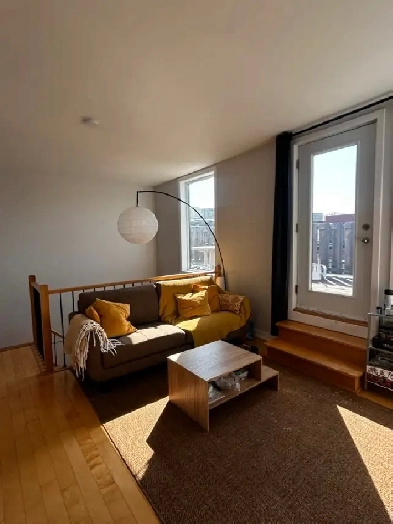 Apartment 4 1/2 sur deux étages avec terrasse et garage privés Image# 1