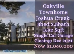 Rare 3-Storey Townhome at Oakville Joshua Creek Only 1.06M Image# 1
