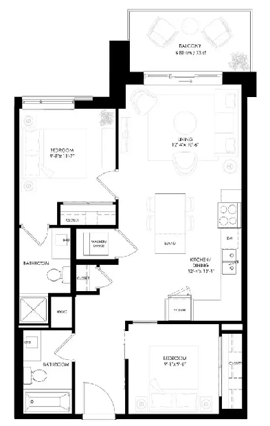 (Pet Friendly) 2 Bedrooms   2 Bathrooms Image# 1