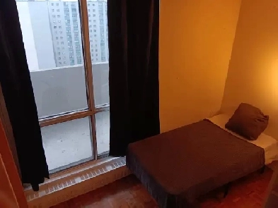 July 1st, Subway DOWNTOWN  Room -Sliding plastic door,  Gym Image# 1
