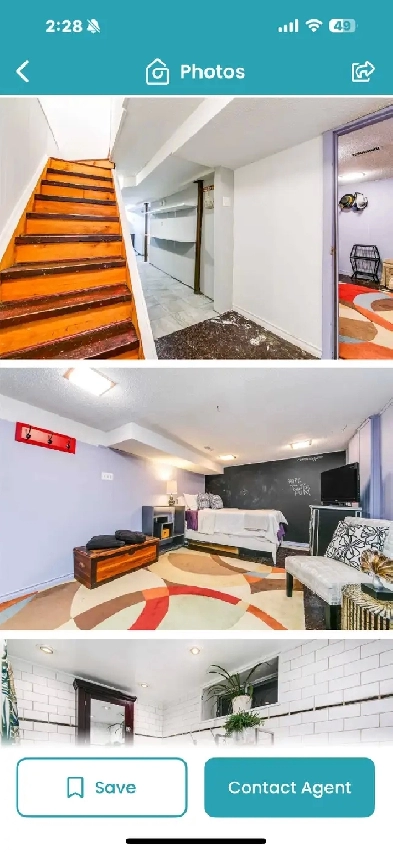 1 bedroom basement,  pape/frizell Image# 1