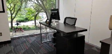 Amazing private office with floor to ceiling window! Image# 9