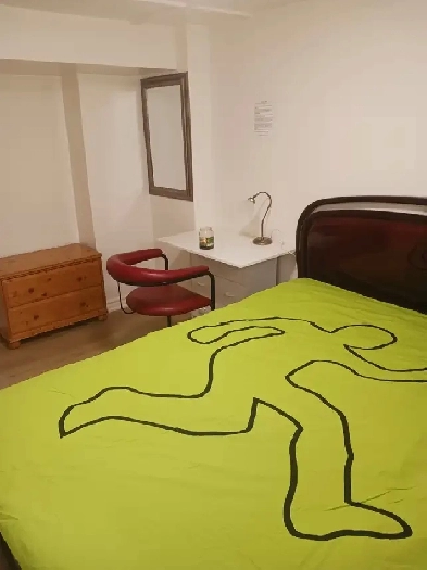 A brand new private daily room with a queen-size bed Image# 3