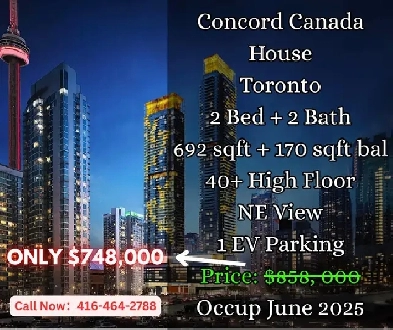 Further 110K Price Drop at CONCORD! 2bd   2b now Only $750k! Image# 1