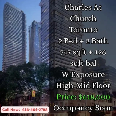 Charles at Church | 2 Bed 2 Bath | West View | $618,000 ! Image# 2