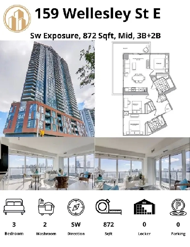 Spacious 3 Bedroom 2 Bathroom Corner Unit – Stunning City View Image# 8