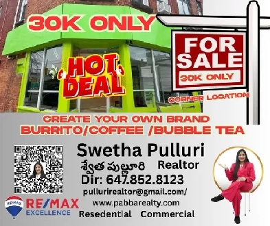 Restaurant for sale in downtown torontofor 185k Image# 1