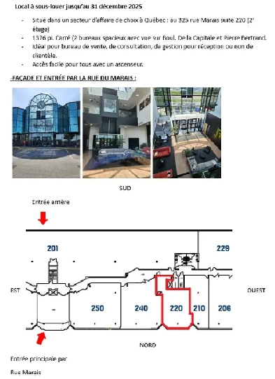 Local Commercial à sous-louer jusqu'au 31 décembre 2025 Image# 1