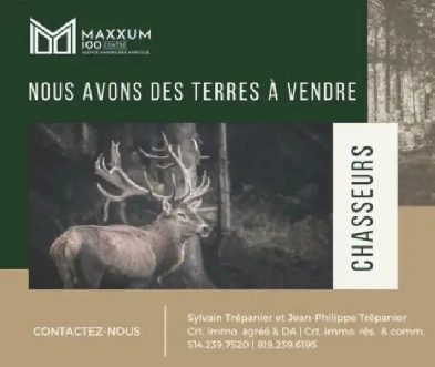 Terres pour la chasse à vendre partout au Québec Image# 1